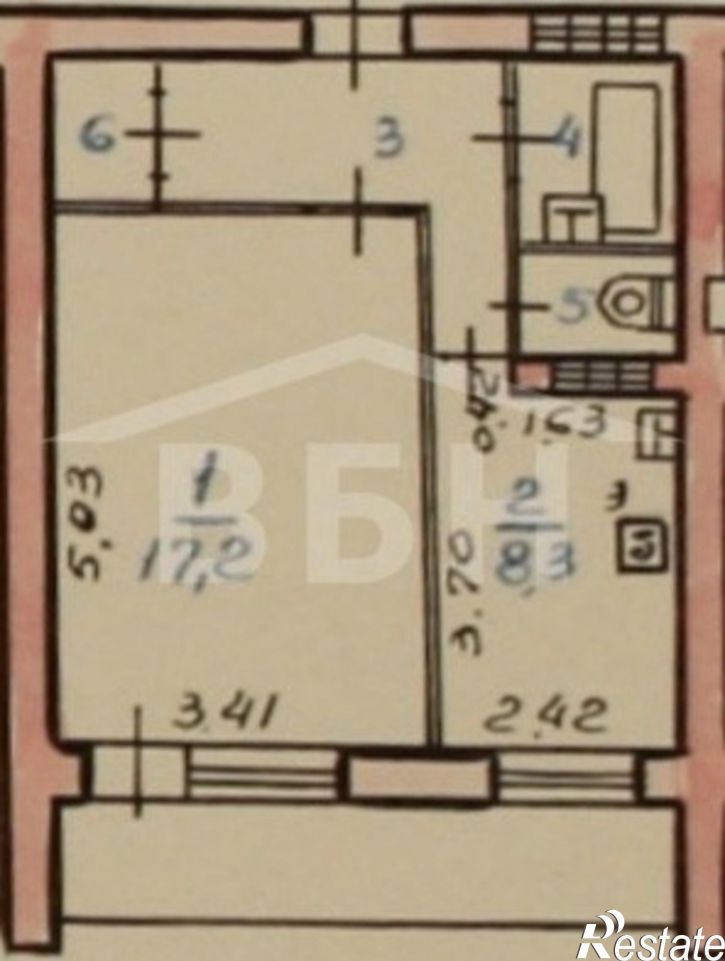 1-комн квартира 60 Армии улица, 4