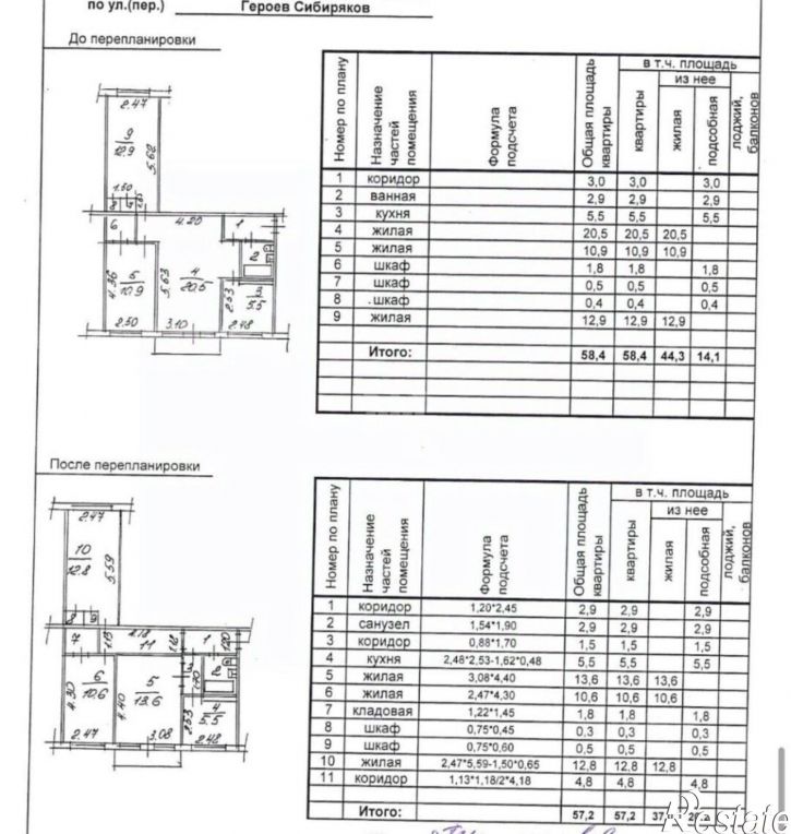 3-комн квартира ул Героев Сибиряков, 1,  д. 1