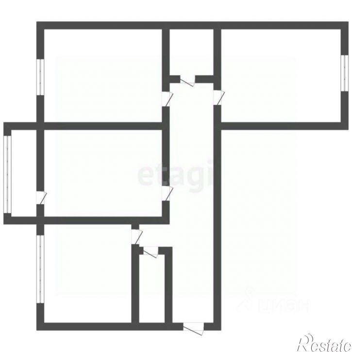 3-комн квартира Газовый пер, 15м,  д. 15м