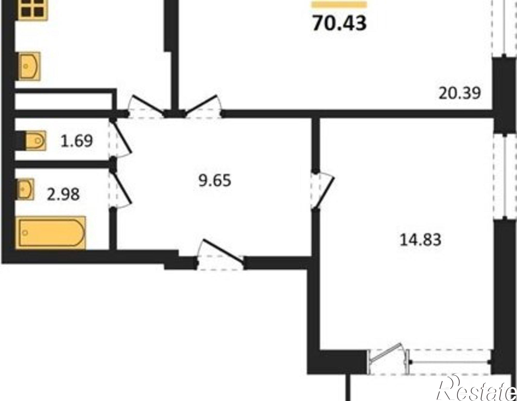 Купить квартиру за 10 205 300 рублей на ул Летчика Демьянова, 3
