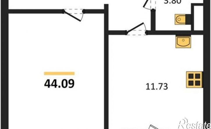 1-комн квартира ул Ростовская, 18А,  д. 18А
