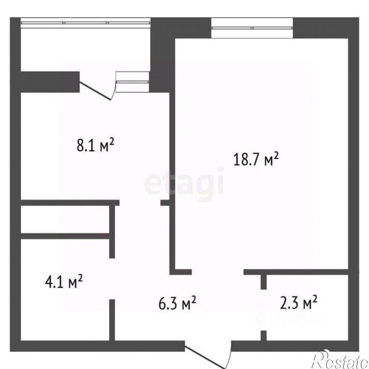 1-комн квартира Олимпийский б-р, 6,  д. 6