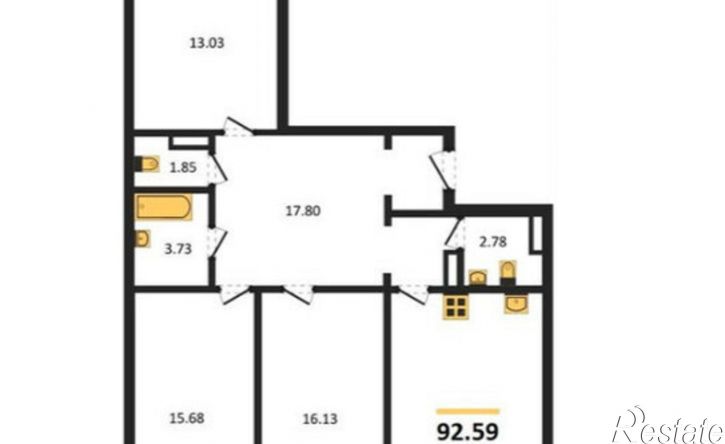 3-комн квартира ул Краснознаменная, 72,  д. 72