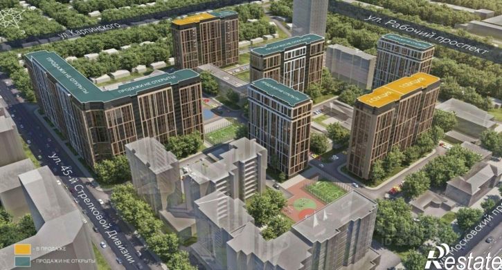 3-комн квартира в новом доме ул Славы, 13а,  д. 13а