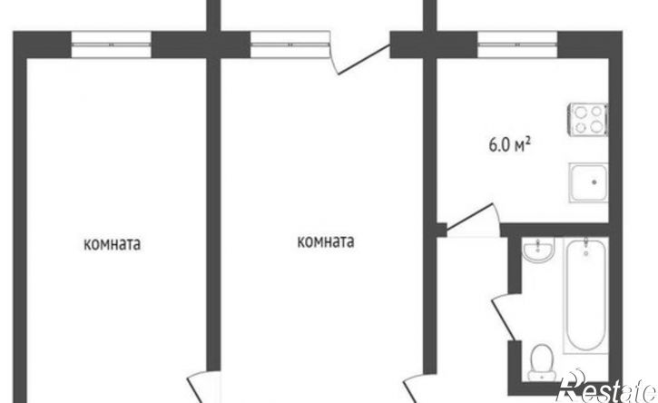2-комн квартира ул Писателя Маршака, 6,  д. 6