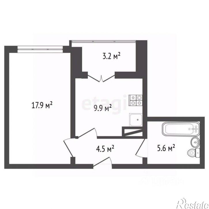 1-комн квартира ул Маршала Одинцова, 25б/3,  д. 25б/3