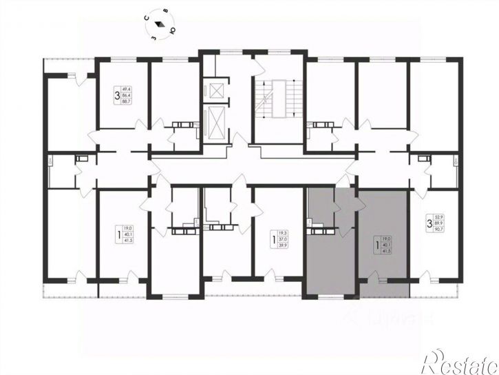 1-комн квартира в новом доме пр-кт Патриотов, 58а,  д. 58а