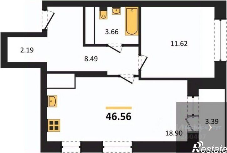 1-комн квартира в новом доме ул Кривошеина, 13/14,  д. 13/14
