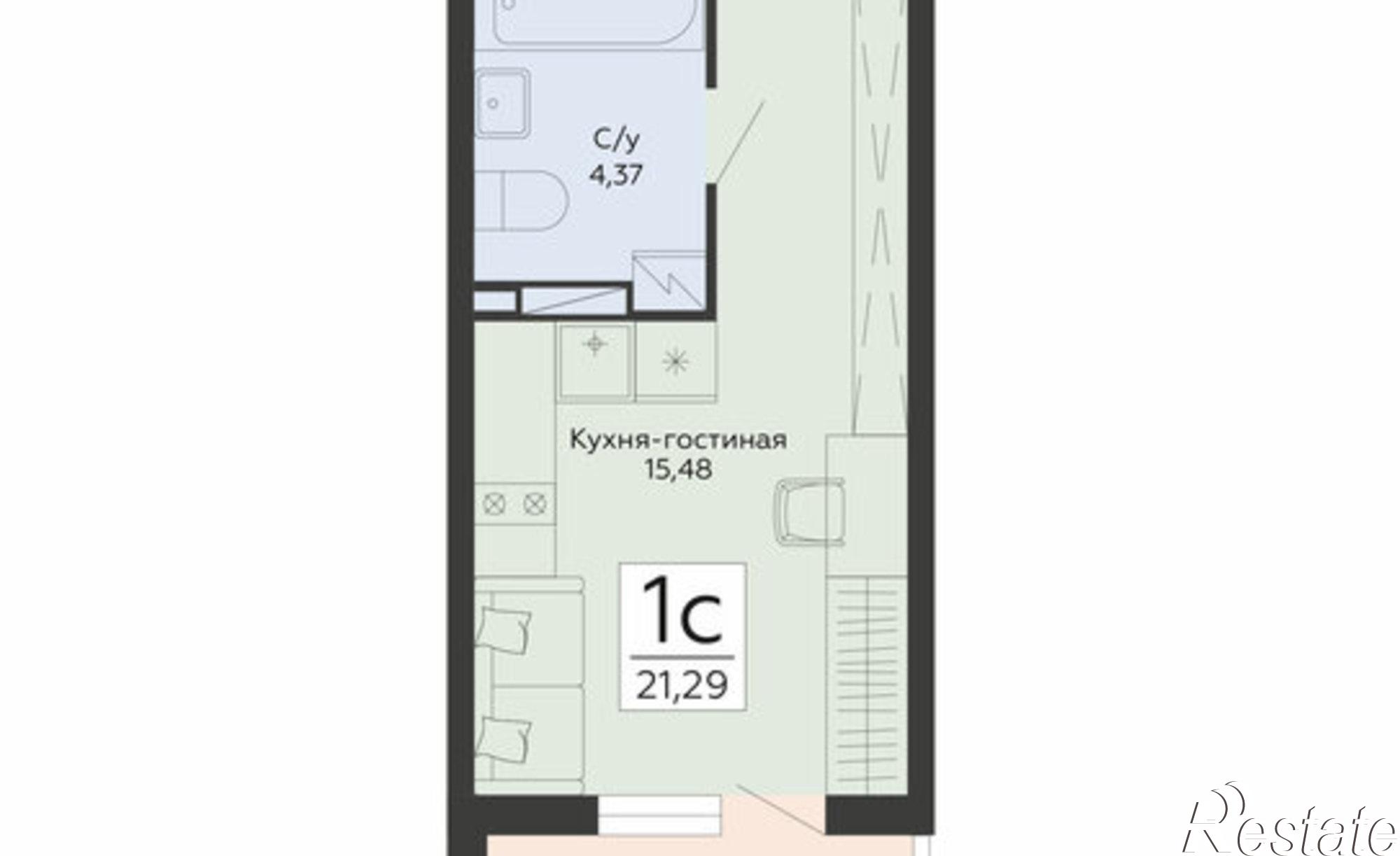 Купить квартиру за 2 799 640 рублей на ул Туполева, 5Э