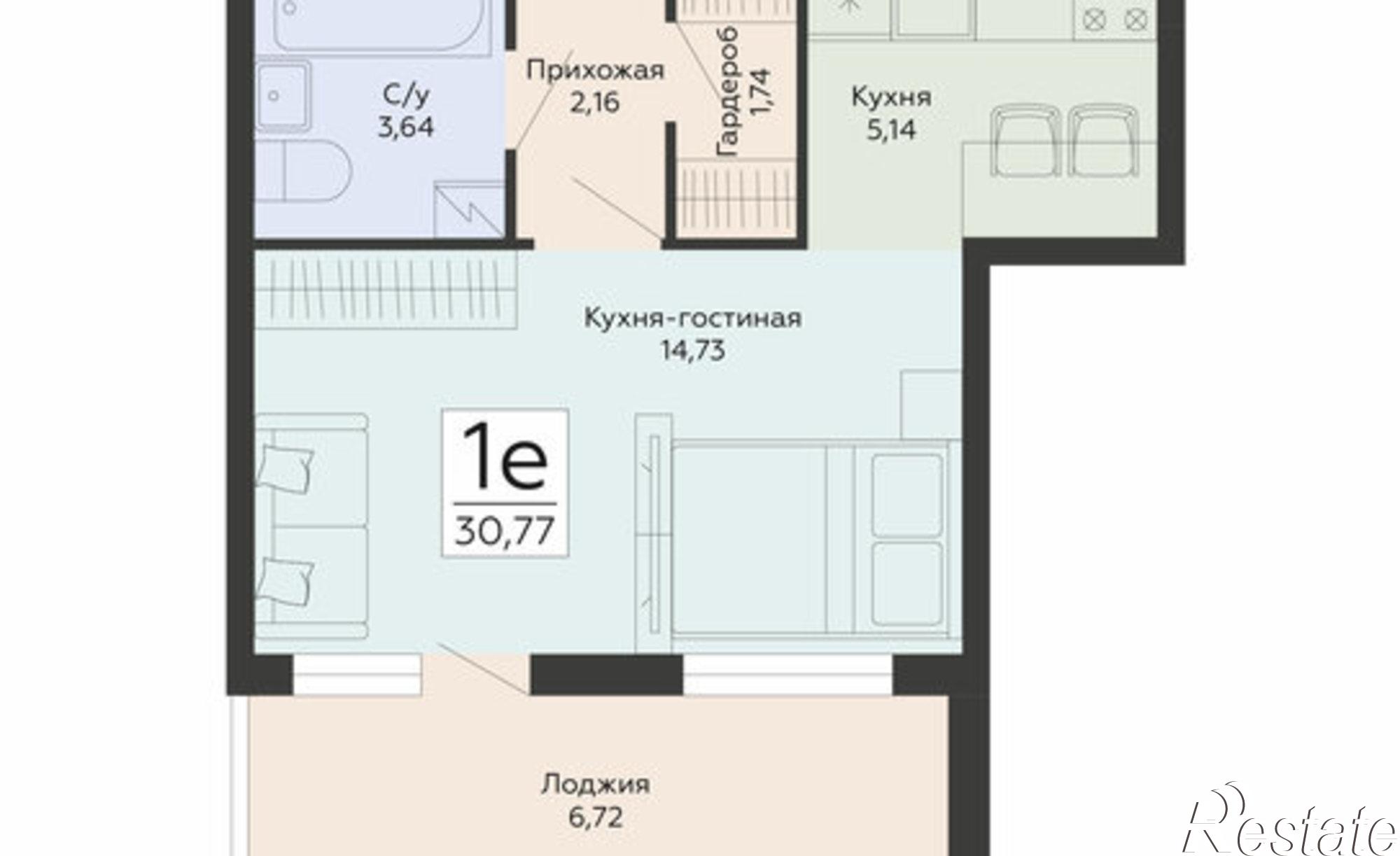 Купить квартиру за 3 923 180 рублей на ул Туполева, 5Э