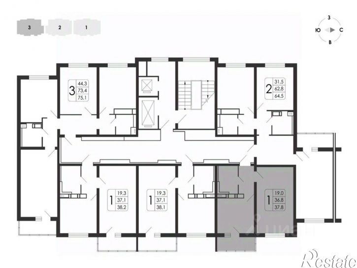 1-комн квартира в новом доме улица Ильюшина