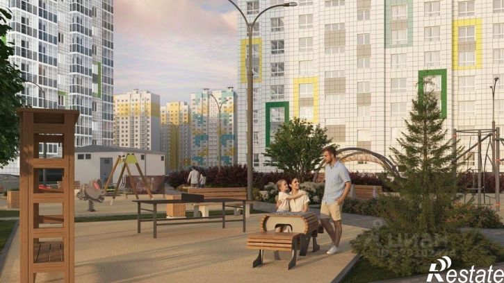 1-комн квартира в новом доме улица Ильюшина