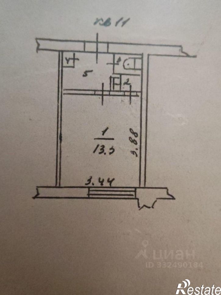 1-комн квартира ул Чебышева, 12,  д. 12