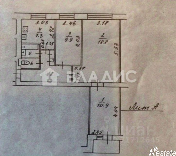 3-комн квартира ул Туполева, 25,  д. 25