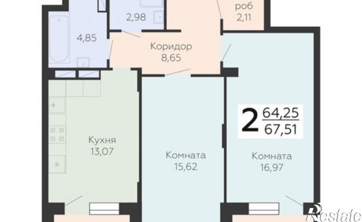 2-комн квартира в новом доме ул Электросигнальная, 9А,  д. 9А