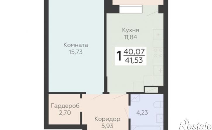 1-комн квартира в новом доме ул Электросигнальная, 9А,  д. 9А