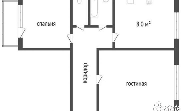 2-комн квартира ул Любы Шевцовой, 27,  д. 27