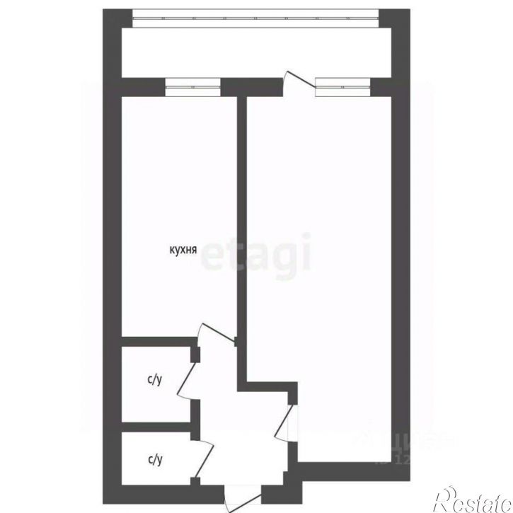 1-комн квартира ул Переверткина, 21,  д. 21