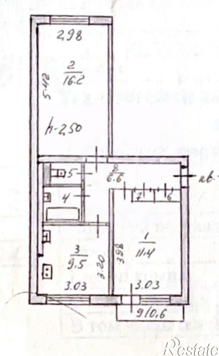 2-комн квартира