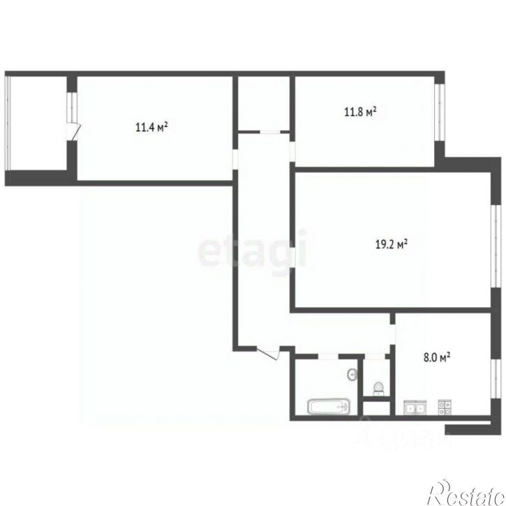 3-комн квартира ул 9 Января, 264,  д. 264