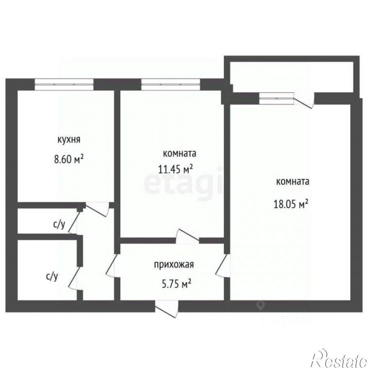2-комн квартира ул Кольцовская, 38,  д. 38