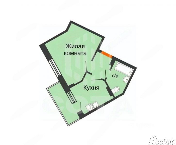 1-комн квартира ул Летчика Колесниченко, 65а,  д. 65а