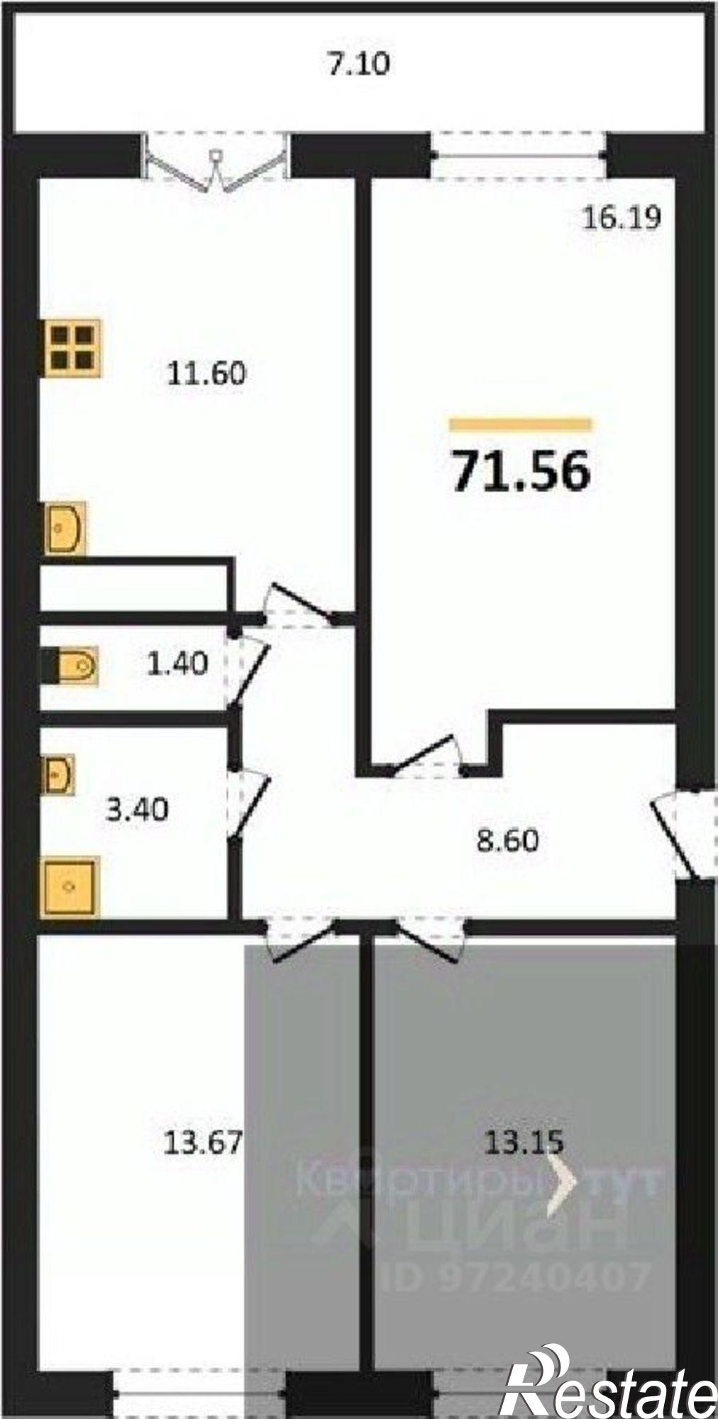 Купить квартиру за 8 660 910 рублей на ул Путилина, 1Т