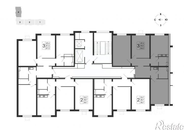 3-комн квартира в новом доме ул Шишкова, 142/5,  д. 142/5