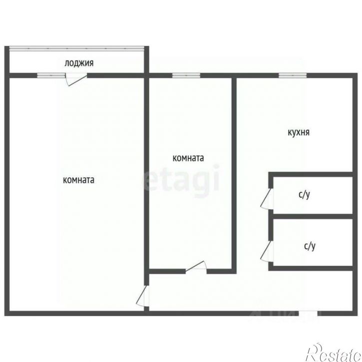 2-комн квартира ул Новосибирская, 32,  д. 32