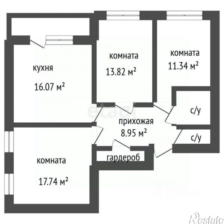 3-комн квартира ул Саврасова, 86,  д. 86