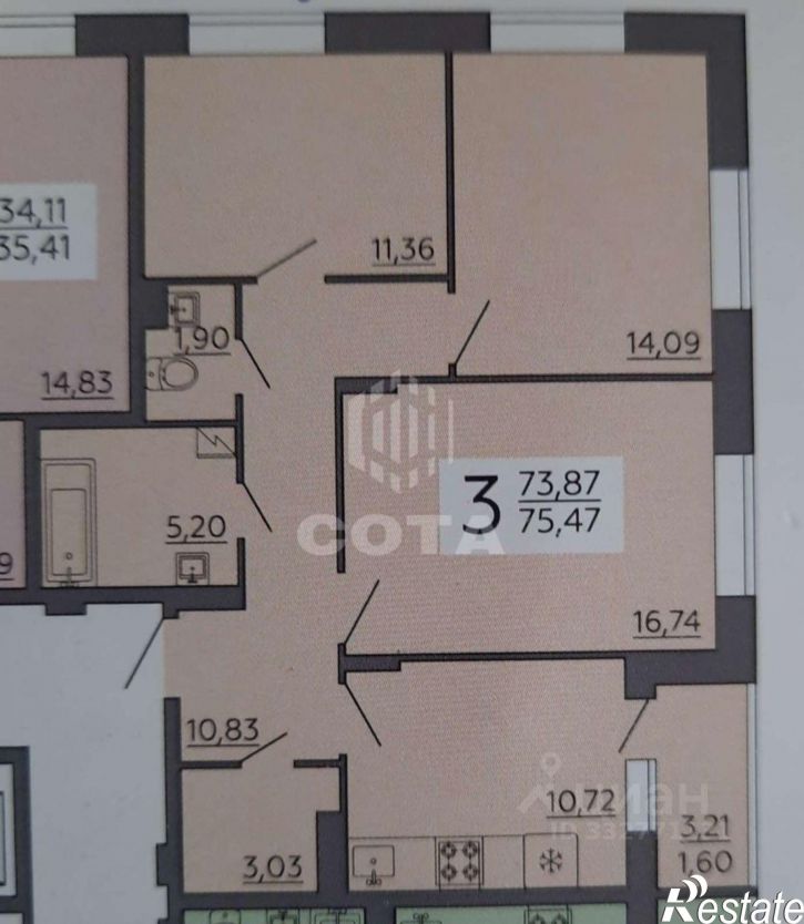 3-комн квартира ул Независимости, 78Б,  д. 78Б
