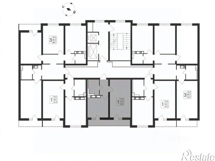 1-комн квартира в новом доме пр-кт Патриотов, 58а,  д. 58а