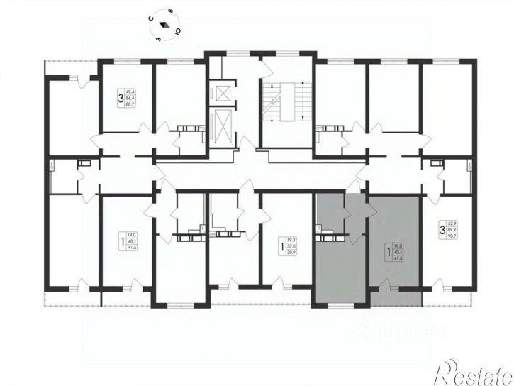 1-комн квартира в новом доме пр-кт Патриотов, 58а,  д. 58а
