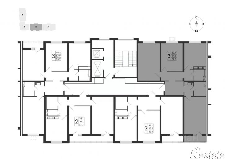 3-комн квартира в новом доме ул Шишкова, 142/5,  д. 142/5