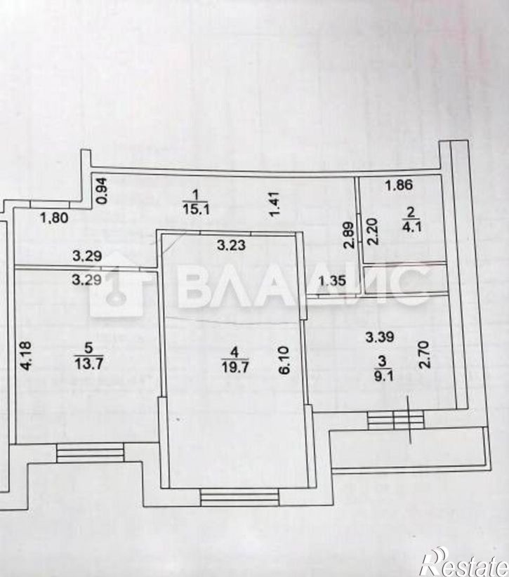 2-комн квартира Олимпийский б-р, 6,  д. 6