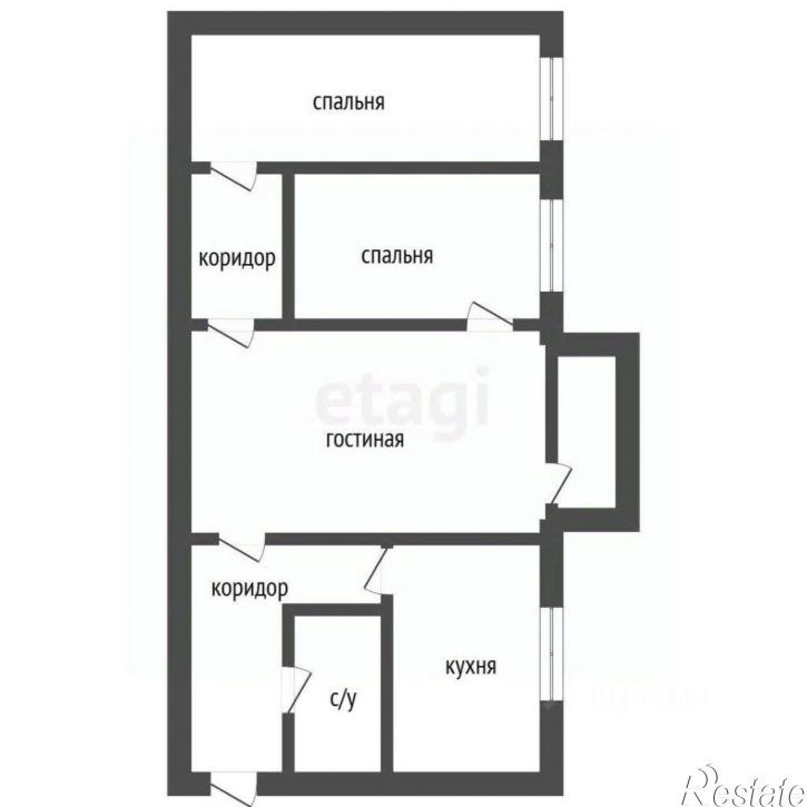 3-комн квартира ул Меркулова, 4б,  д. 4б