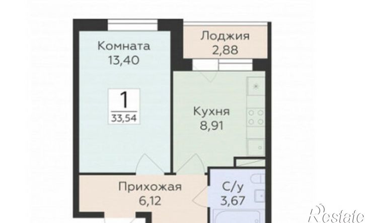 1-комн квартира ул Острогожская, 164,  д. 164