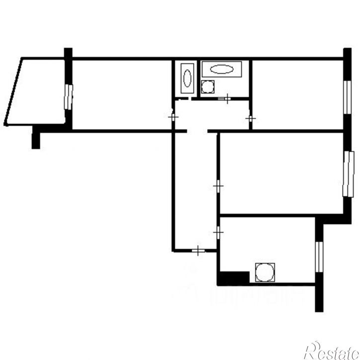 3-комн квартира Московский пр-кт, 105,  д. 105