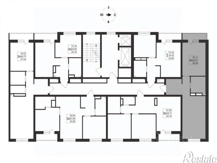 2-комн квартира в новом доме ул Ключевая, 1В,  д. 1В