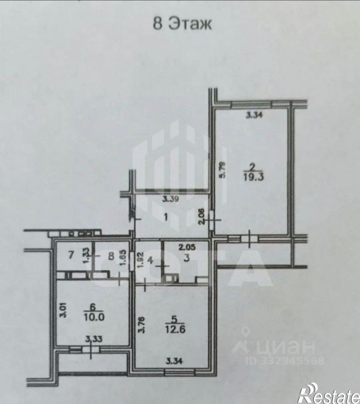2-комн квартира Пограничный пр-д, 9,  д. 9