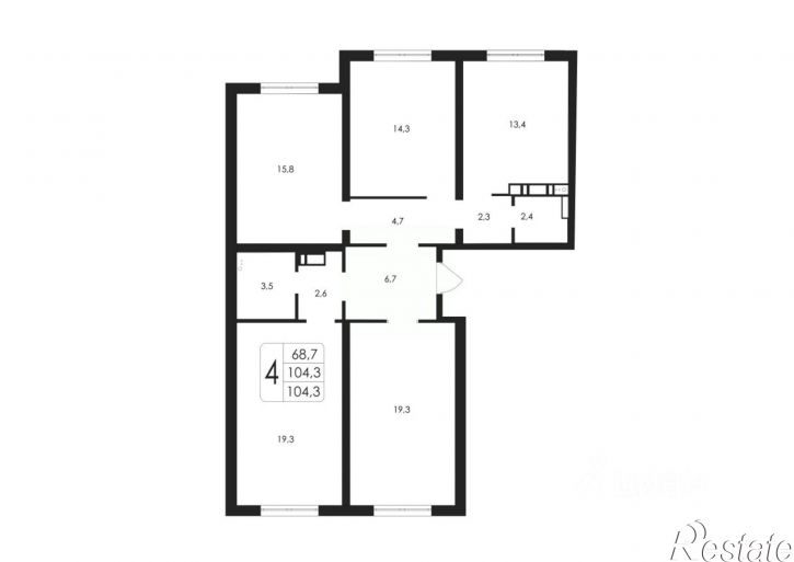 4-комн квартира в новом доме ул Шишкова, 144В,  д. 144В