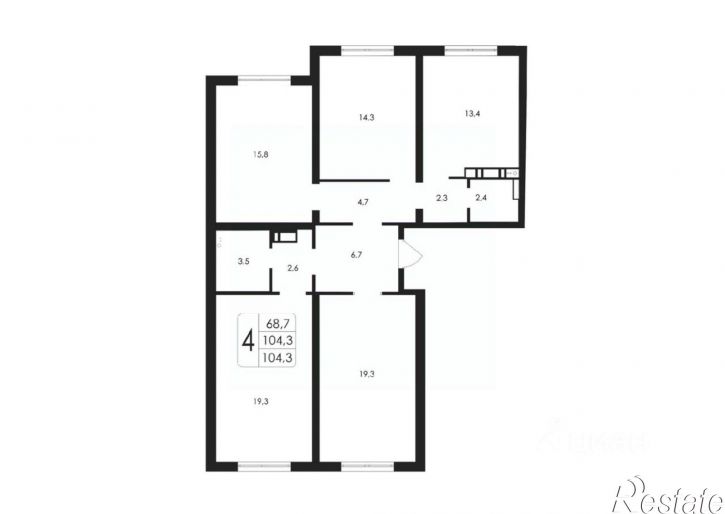 4-комн квартира в новом доме ул Шишкова, 144В,  д. 144В