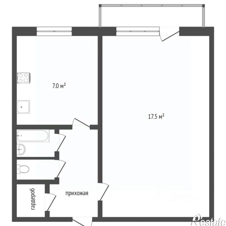 1-комн квартира ул Корейская, 6а,  д. 6а