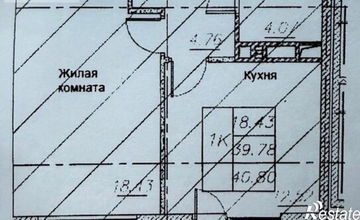 1-комн квартира ул Ворошилова, 1,  д. 1