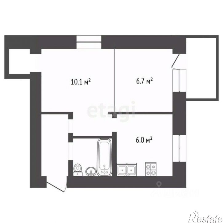 1-комн квартира ул 25 Октября, 39,  д. 39