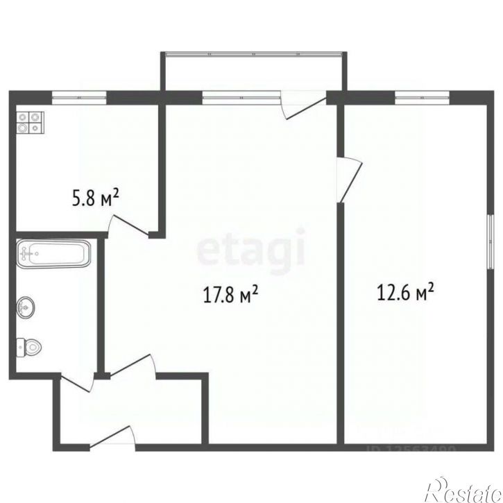 2-комн квартира ул Красноармейская, 33 12,  д. 33 12,  к. 12