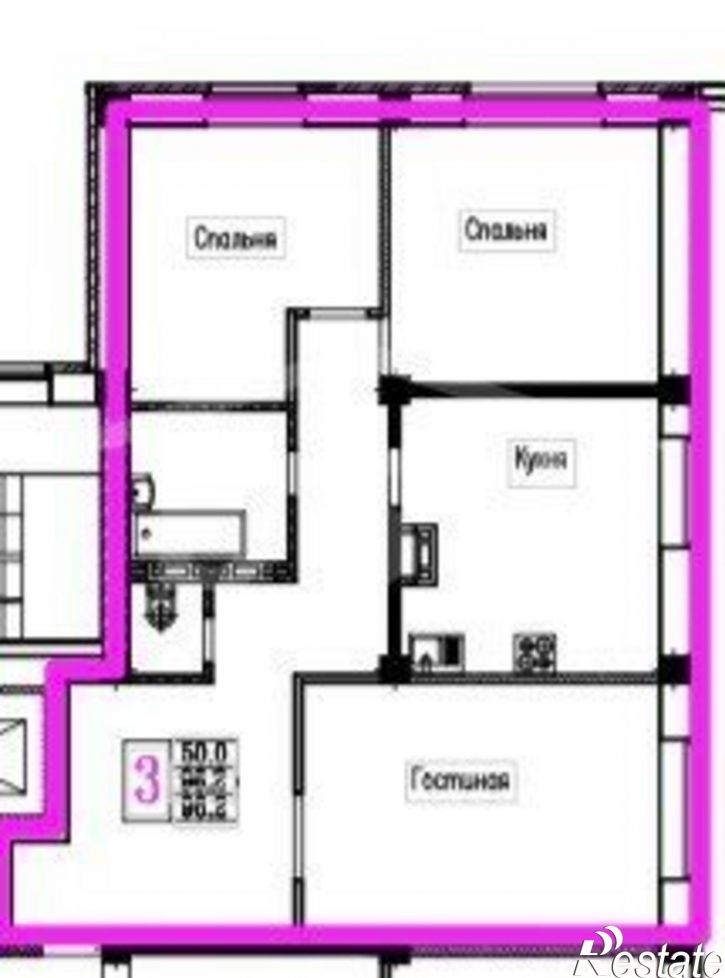 3-комн квартира ул Академика Гмелина, 10,  д. 10