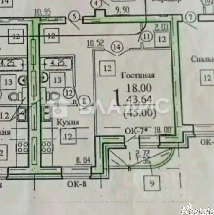 1-комн квартира ул Урывского, 17а,  д. 17а
