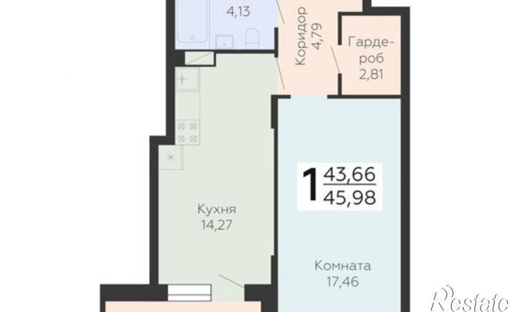 1-комн квартира в новом доме ул Электросигнальная, 9А,  д. 9А