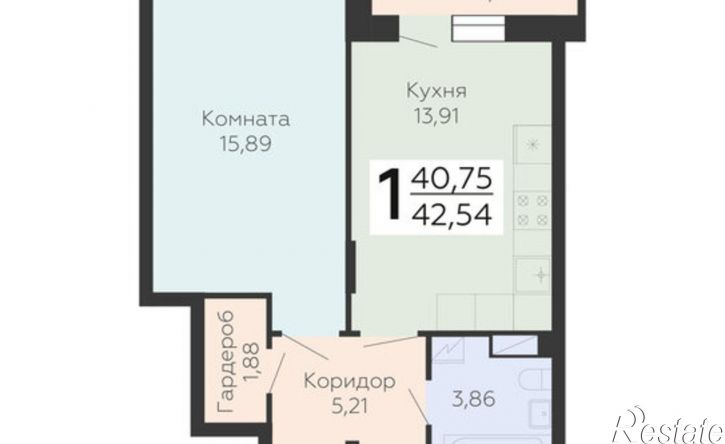 1-комн квартира в новом доме ул Электросигнальная, 9А,  д. 9А